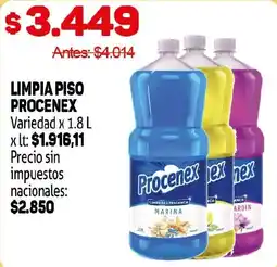 Makro Procenex limpia piso oferta