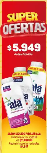 Makro Ala jabon liquido p/diluir oferta