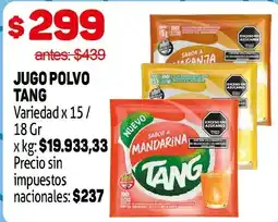 Makro Tang jugo polvo oferta