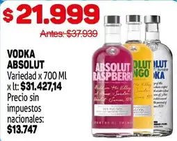 Makro Absolut vodka oferta