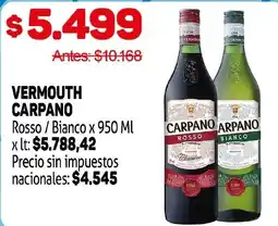Makro Vermouth Carpano oferta