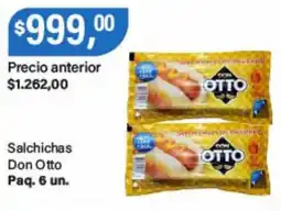 Supermercados Damesco Don Otto salchichas oferta