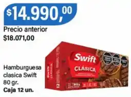 Supermercados Damesco Swift hamburguesa clasica oferta