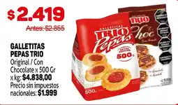 Makro Pepas galletitas trio oferta