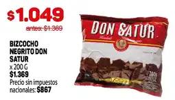 Makro Don satur bizcocho negrito oferta