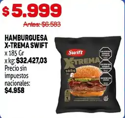Makro Swift hamburguesa x-trema swift oferta