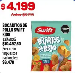 Makro Swift bocaditos de pollo kids oferta