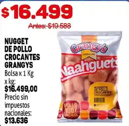 Makro Grangys nugget de pollo crocantes oferta