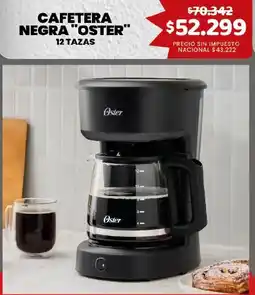 Makro Oster cafetera negra oferta