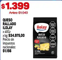 Makro Iolay queso rallado oferta