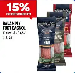 Makro Cagnoli salamin / fuet oferta