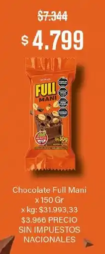 Makro Full mani chocolate oferta