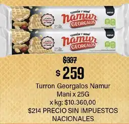 Makro Georgalos turron mani oferta