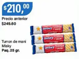 Supermercados Damesco Misky turron de mani oferta