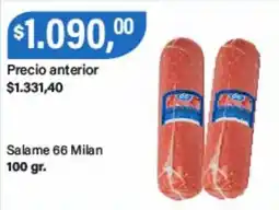 Supermercados Damesco Salame 66 Milan oferta