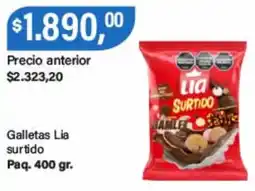 Supermercados Damesco Lia galletas surtido oferta