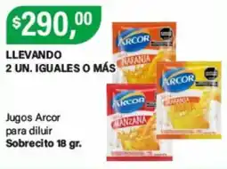 Supermercados Damesco Arcor jugos para diluir oferta