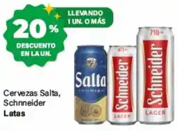 Supermercados Damesco Cervezas Salta, Schneider Latas oferta
