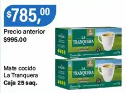 Supermercados Damesco La tranquera mate cocido oferta