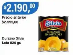 Supermercados Damesco Silvia duraznos en mitades oferta