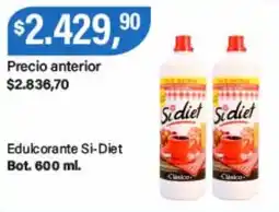 Supermercados Damesco Si-diet edulcorante oferta