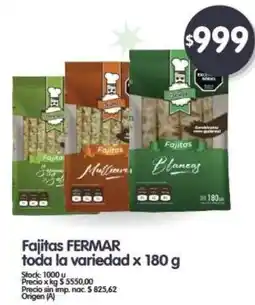 Supermercados Buenos Días Fajitas FERMAR oferta