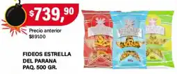 Supermercados Damesco Fideos estrella del parana oferta