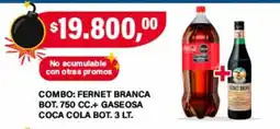 Supermercados Damesco Fernet branca gaseosa coca cola oferta