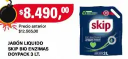 Supermercados Damesco Skip jabón liquido bio enzimas oferta