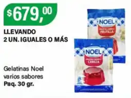 Supermercados Damesco Noel gelatinas varios sabores oferta