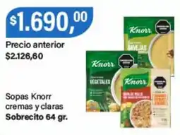 Supermercados Damesco Knorr sopas cremas y claras oferta