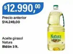 Supermercados Damesco Natura aceite girasol oferta