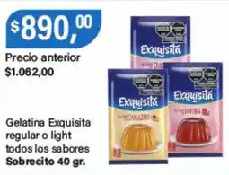 Supermercados Damesco Exquisita gelatina regular o light oferta