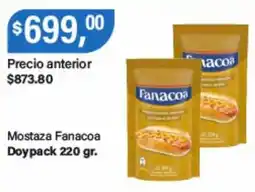 Supermercados Damesco Fanacoa mostaza oferta