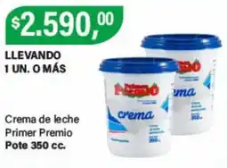Supermercados Damesco Primer premio crema de leche oferta