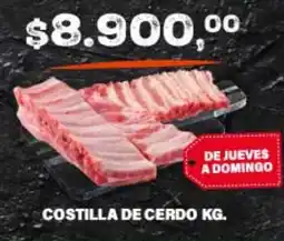 Supermercados Damesco Costeletas de cerdo oferta