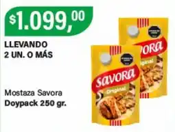 Supermercados Damesco Savora mostaza oferta
