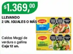 Supermercados Damesco Maggi caldos de verdura o gallina oferta