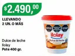 Supermercados Damesco Ilolay dulce de leche oferta