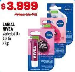 Makro Nivea labial variedad u oferta