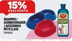 Makro Pets class shampoo / acondicionador / accesorios oferta