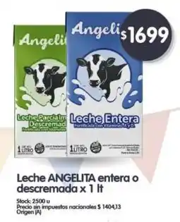 Supermercados Buenos Días Angelita leche entera o descremada oferta