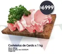 Supermercados Buenos Días Costeletas de Cerdo oferta