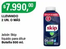 Supermercados Damesco Skip jabón liquido para diluir oferta