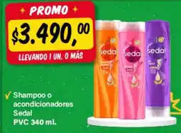 Supermercados Damesco Sedal shampoo o acondicionadores oferta