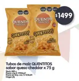 Supermercados Buenos Días Quento snacks quentitos oferta