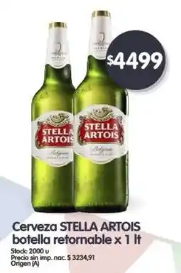 Supermercados Buenos Días Stella artois cerveza oferta