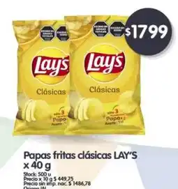 Supermercados Buenos Días Lay's papas fritas clásicas oferta