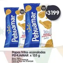 Supermercados Buenos Días Pehuamar papas fritas acanaladas oferta