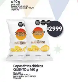 Supermercados Buenos Días Quento papas clasicas oferta